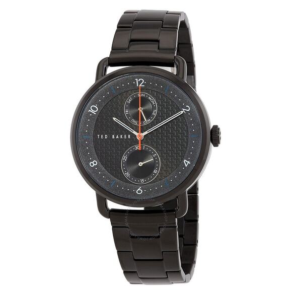 NWT-Ted Baker London Brixam Quartz Black Dial 42MM Men's Watch - Picture 1 of 10